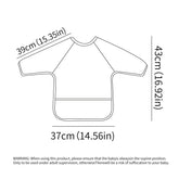 HappyFlute New Cartoon Style 1PC/Set Big Pocket Long Sleeve Polyester Fabric Super Waterproof &Dirty Proof Baby Bibs